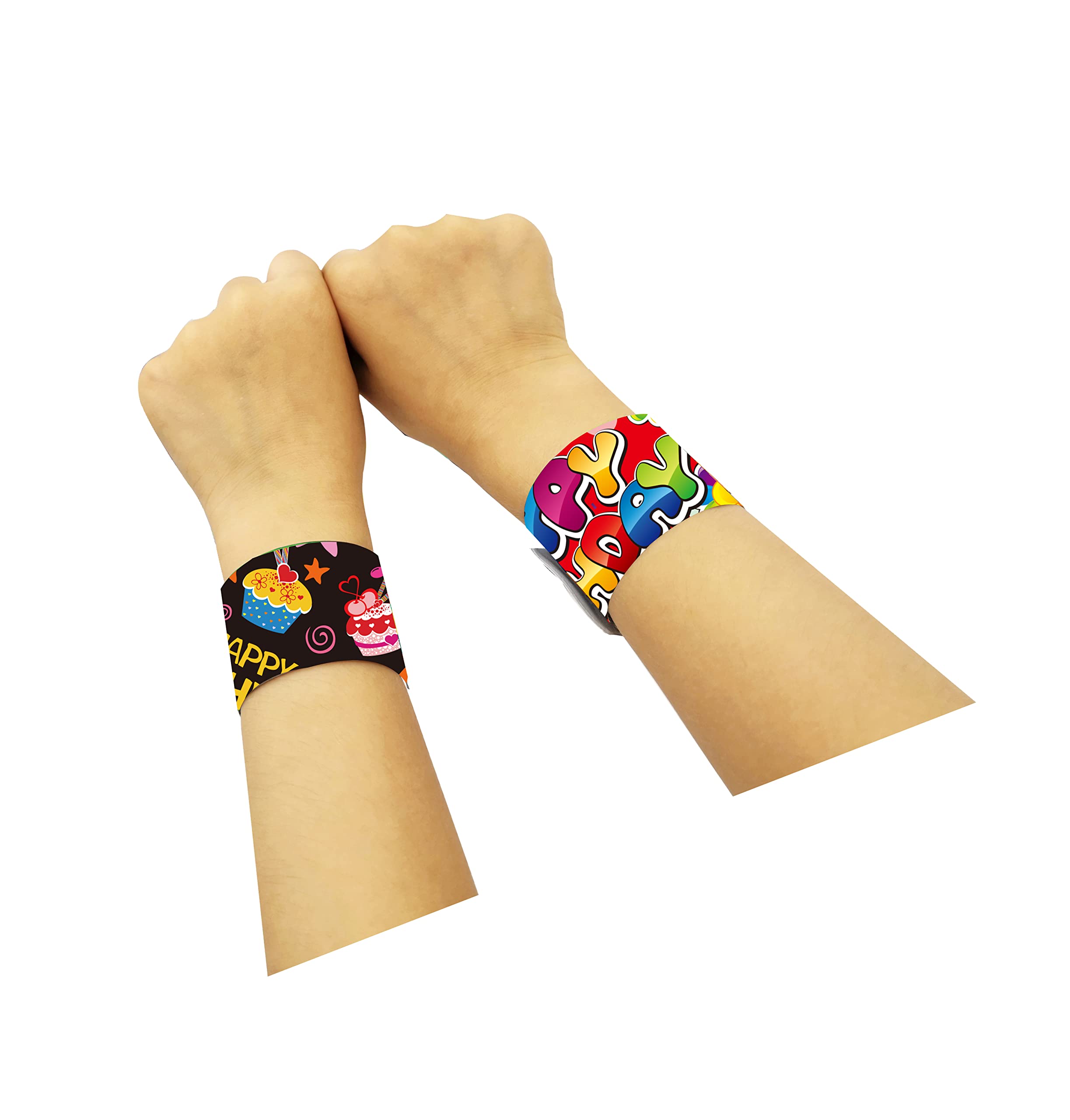 Dimiglobal slap bracelets with flexible core and smooth exterior for durable kid-friendly wear.
