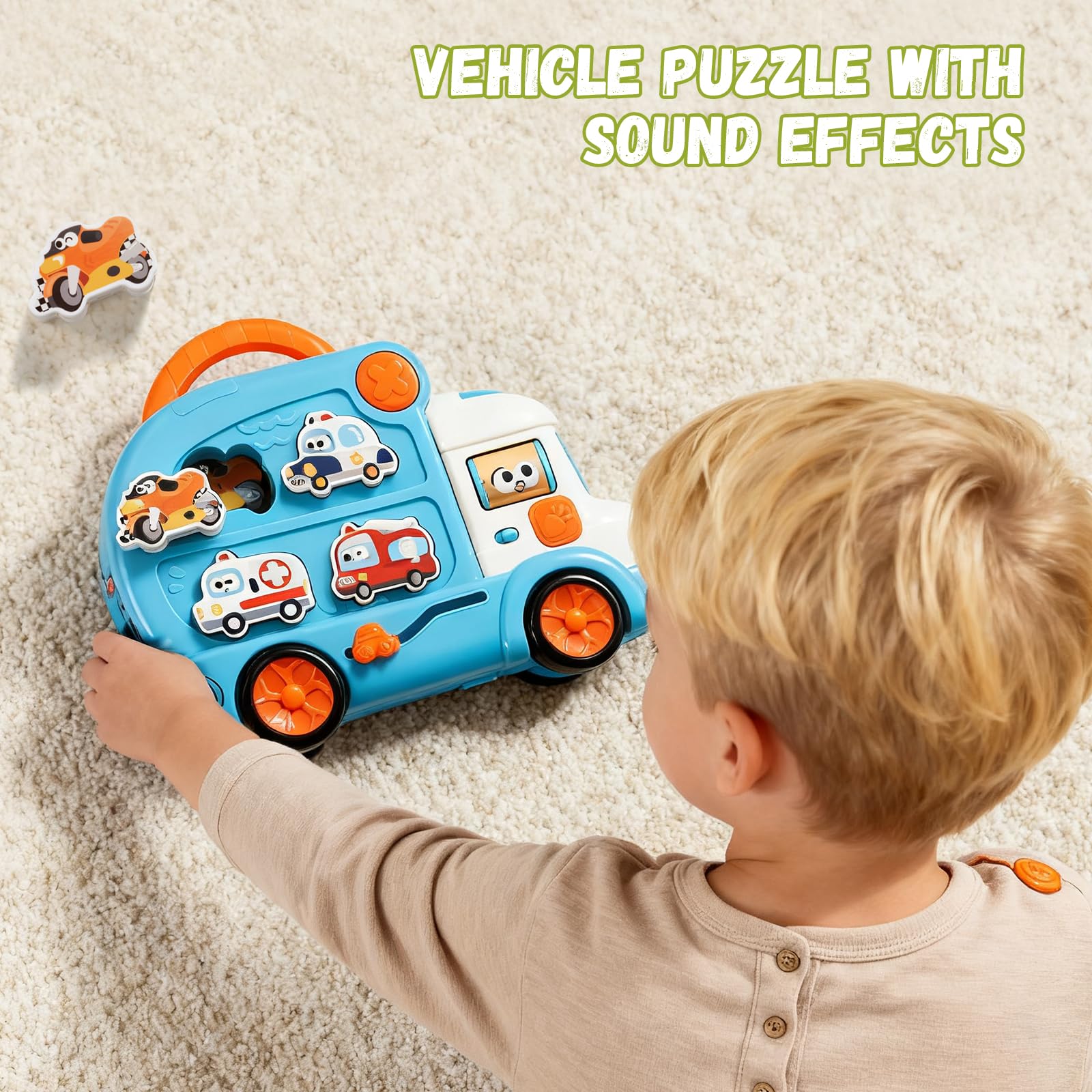 Dimoarch 3-in-1 ramp action toy launches cars for active play.