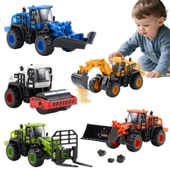 Dimoarch construction trucks set for imaginative play with five vehicles.