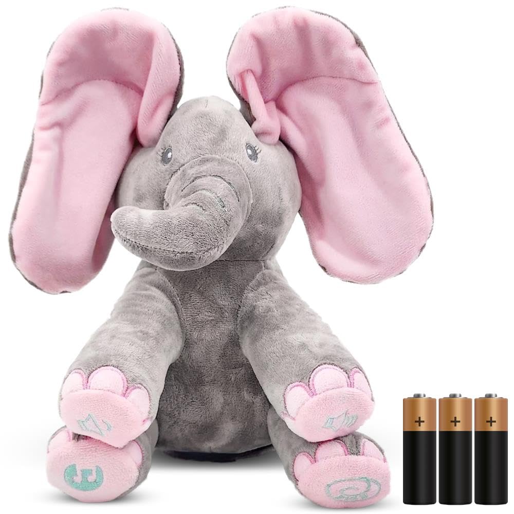 Dimple Kaia elephant singing close-up, inviting baby-friendly musical moments.