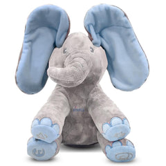 Dimple Kyle elephant toy singing action, engaging little listeners with cheerful tunes.