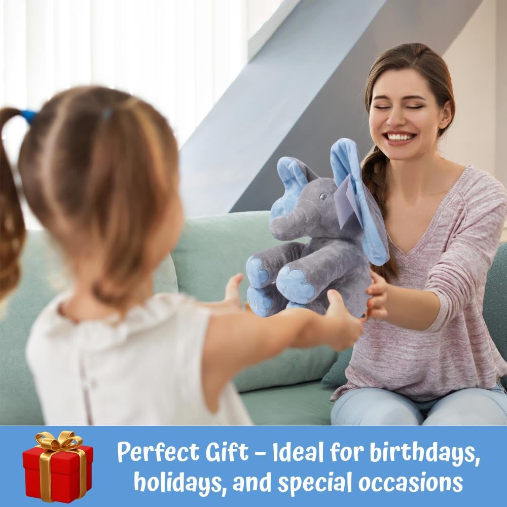 Dimple Kyle elephant travel companion, perfect for road trips and grandma visits.