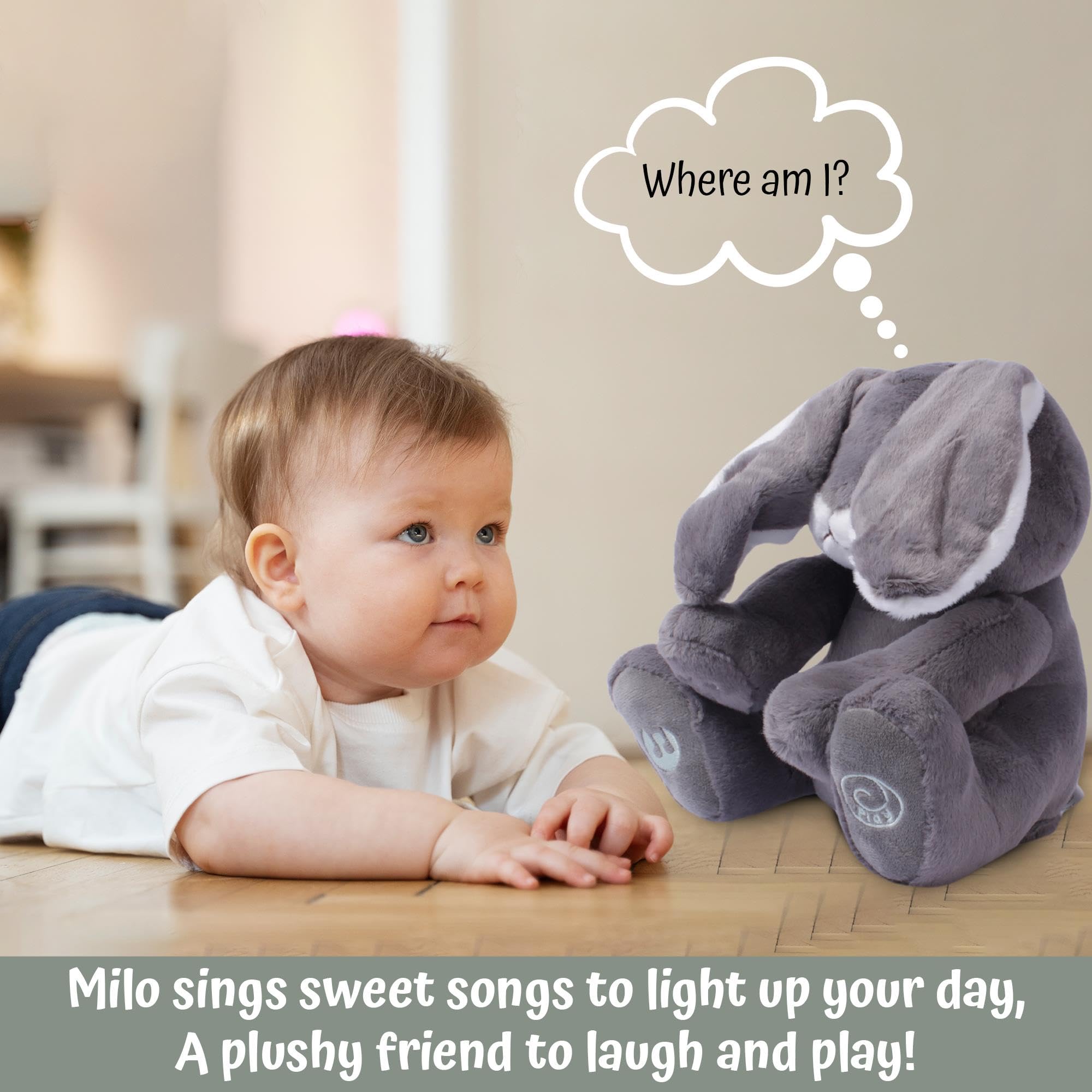 Dimple Milo Bunny is suitable for ages 0 and up.