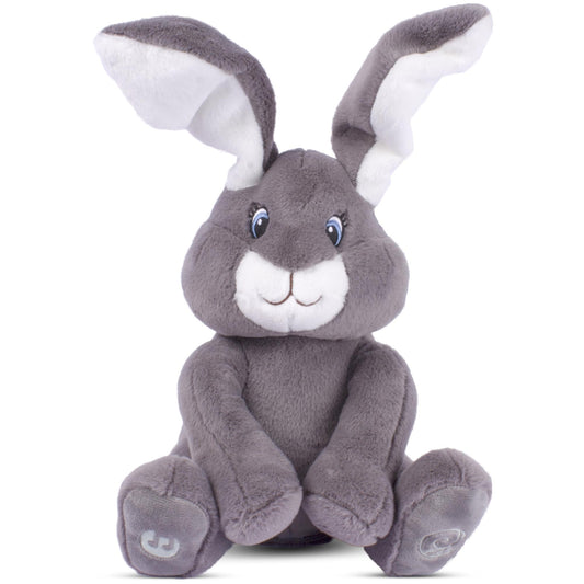 Dimple Milo Bunny animated peek-a-boo feature engaging babies in interactive play.