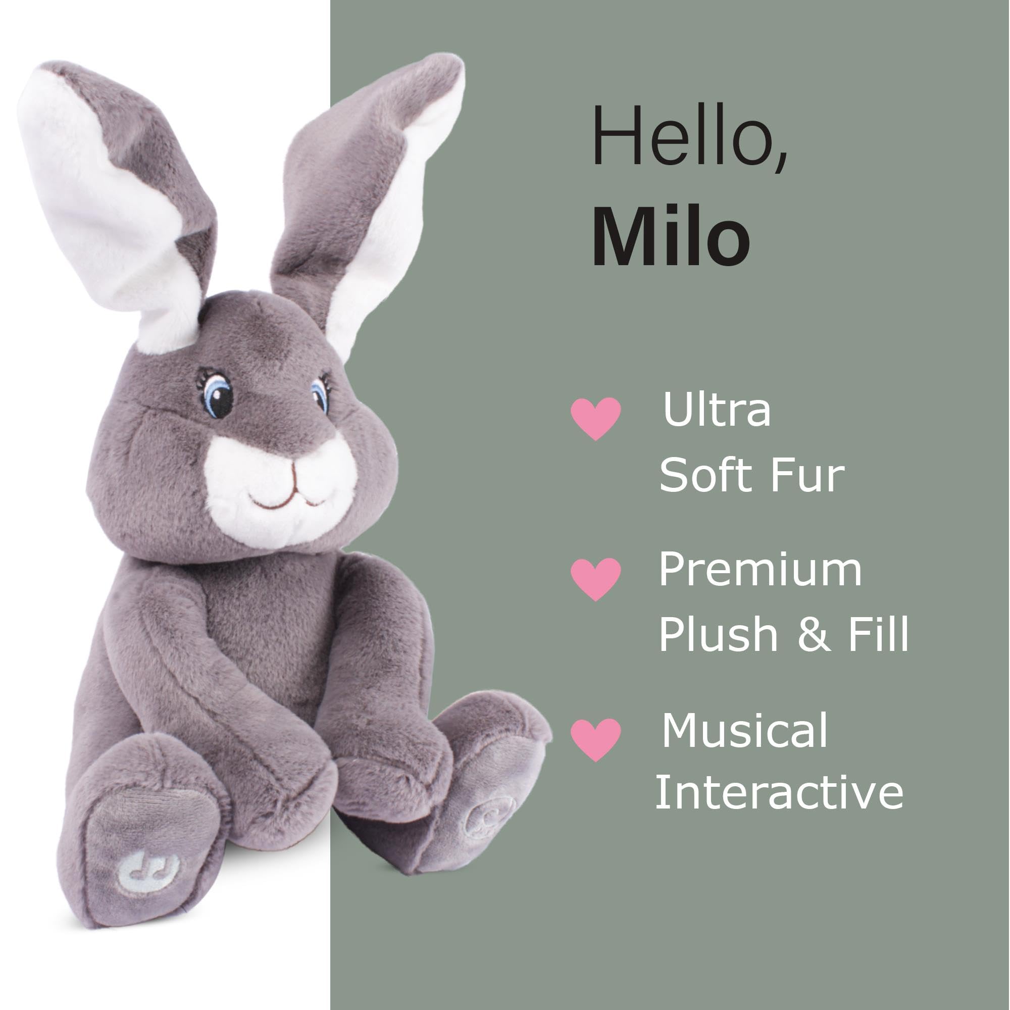 Dimple Milo Bunny supports sensory development through interactive play.