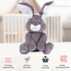 Dimple Milo Bunny travel-friendly design makes on-the-go snuggle moments.