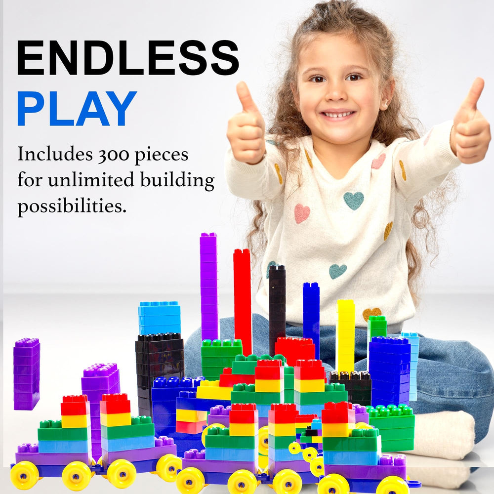 Dimple open-ended blocks encourage creativity through modular building