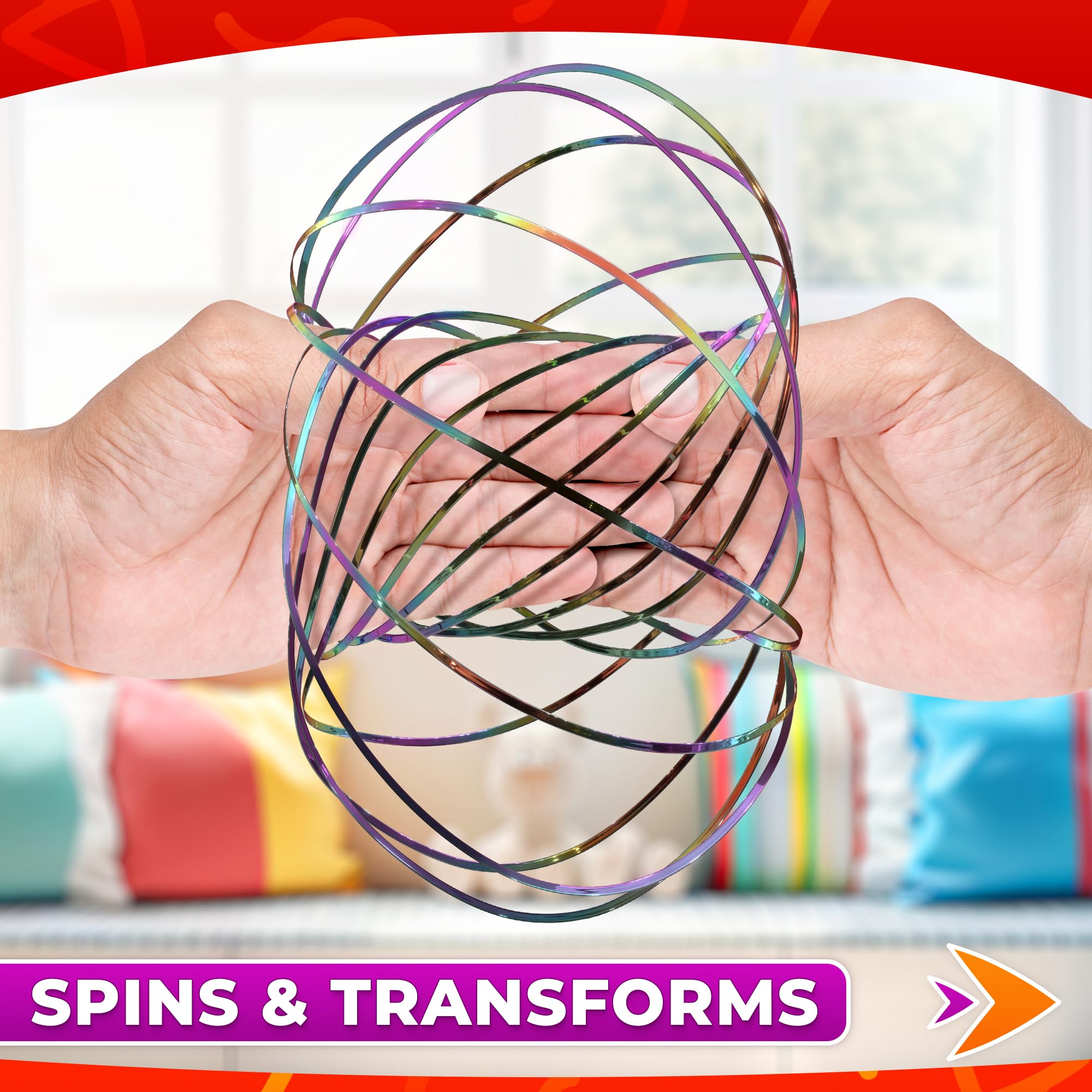 DIMROM Flow Ring Spinner flat folding design for easy packing