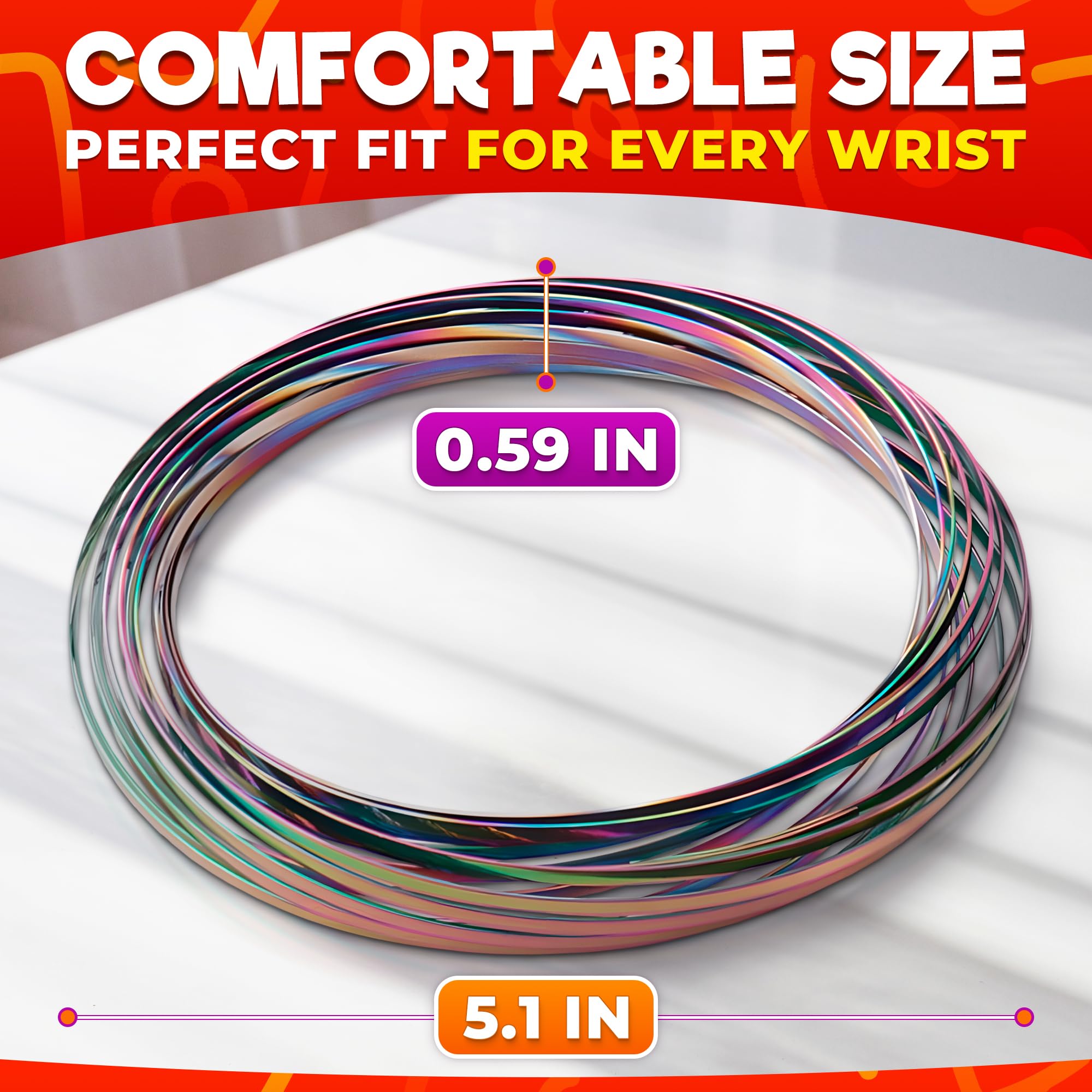 DIMROM Flow Ring Spinner smooth arc glide along the arm for fidget play.