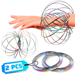 DIMROM Flow Ring Spinner steel arm toy with a smooth glide and durable finish.