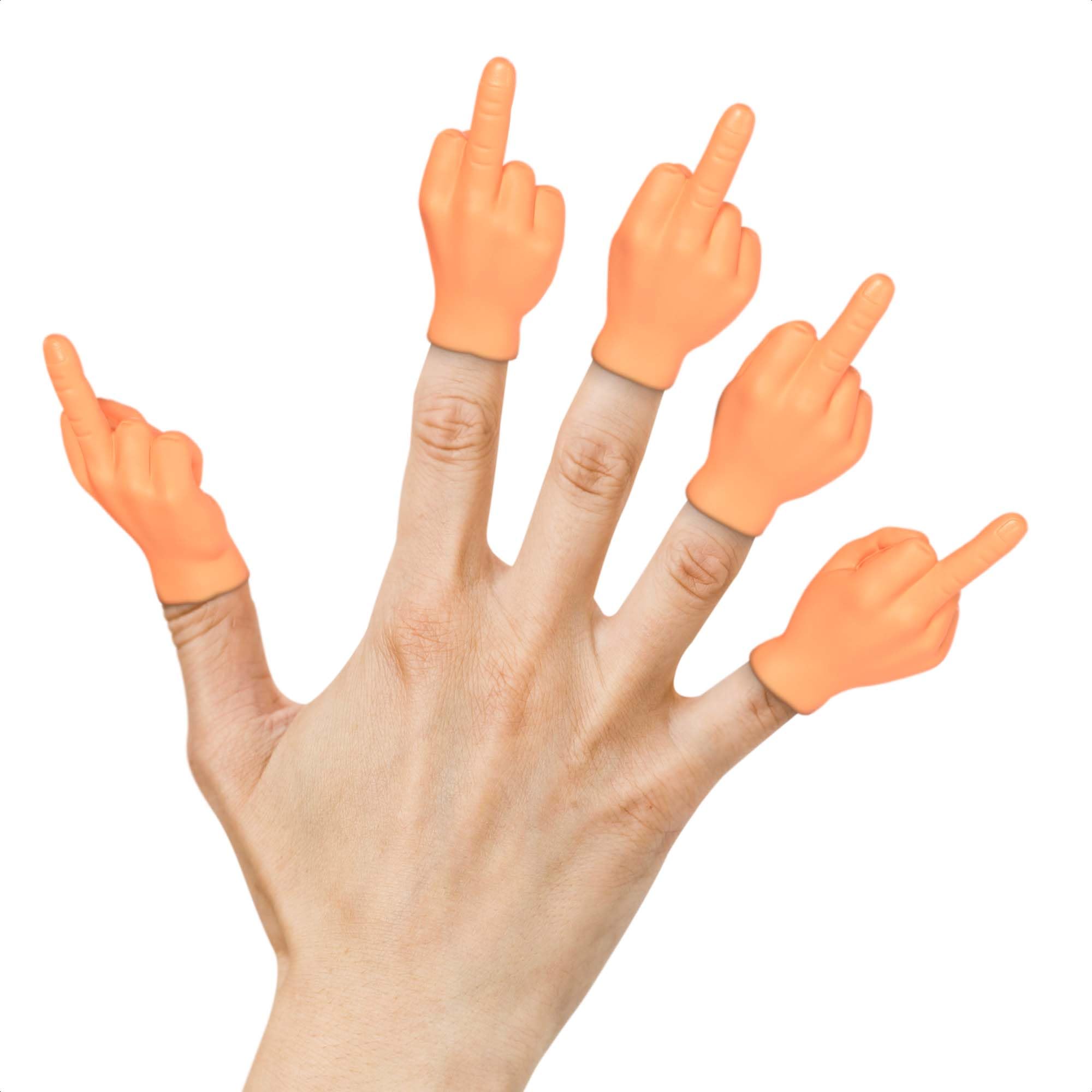 DIMROM middle finger tiny hand prop, ideal for party pranks and laughs