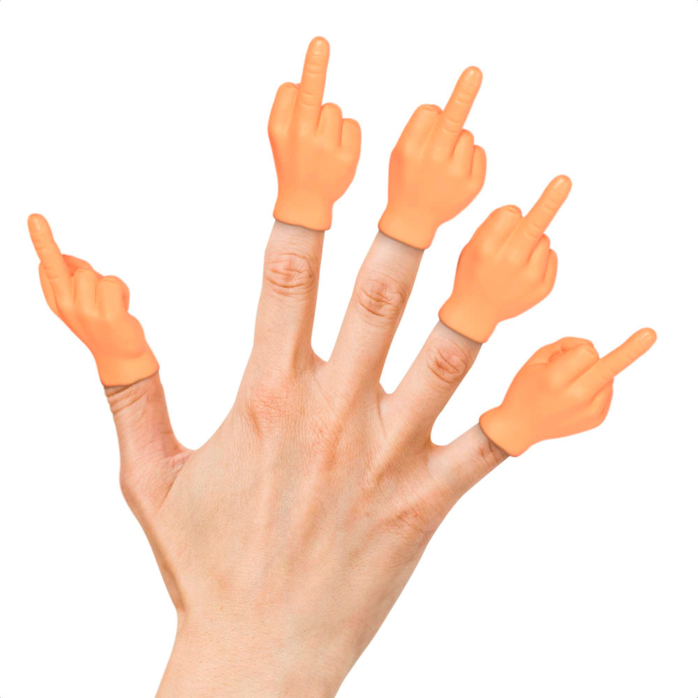 DIMROM middle finger tiny hand prop, ideal for party pranks and laughs