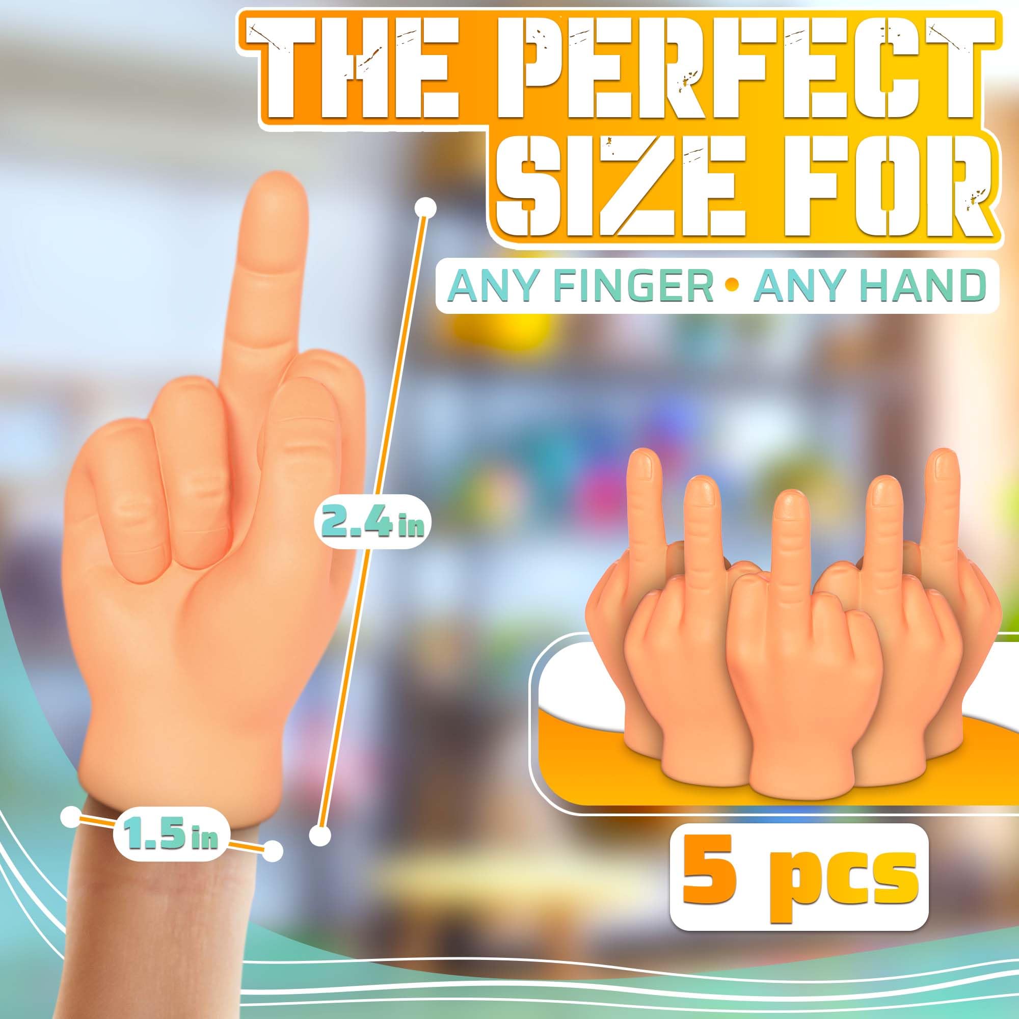 DIMROM tiny hands middle finger, compact prank accessory for events