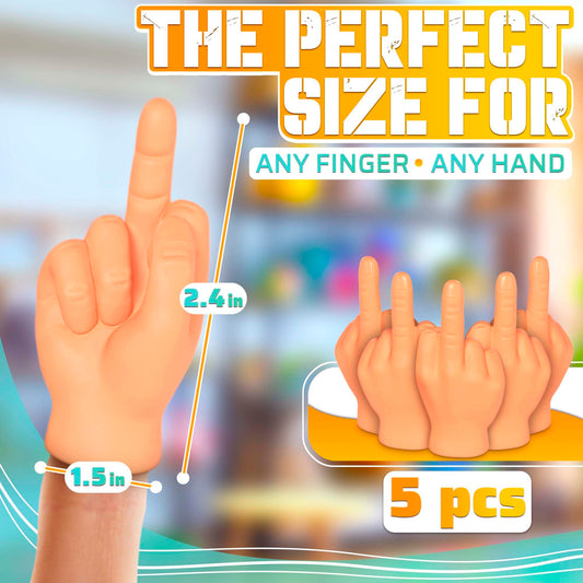 DIMROM tiny hands middle finger, compact prank accessory for events