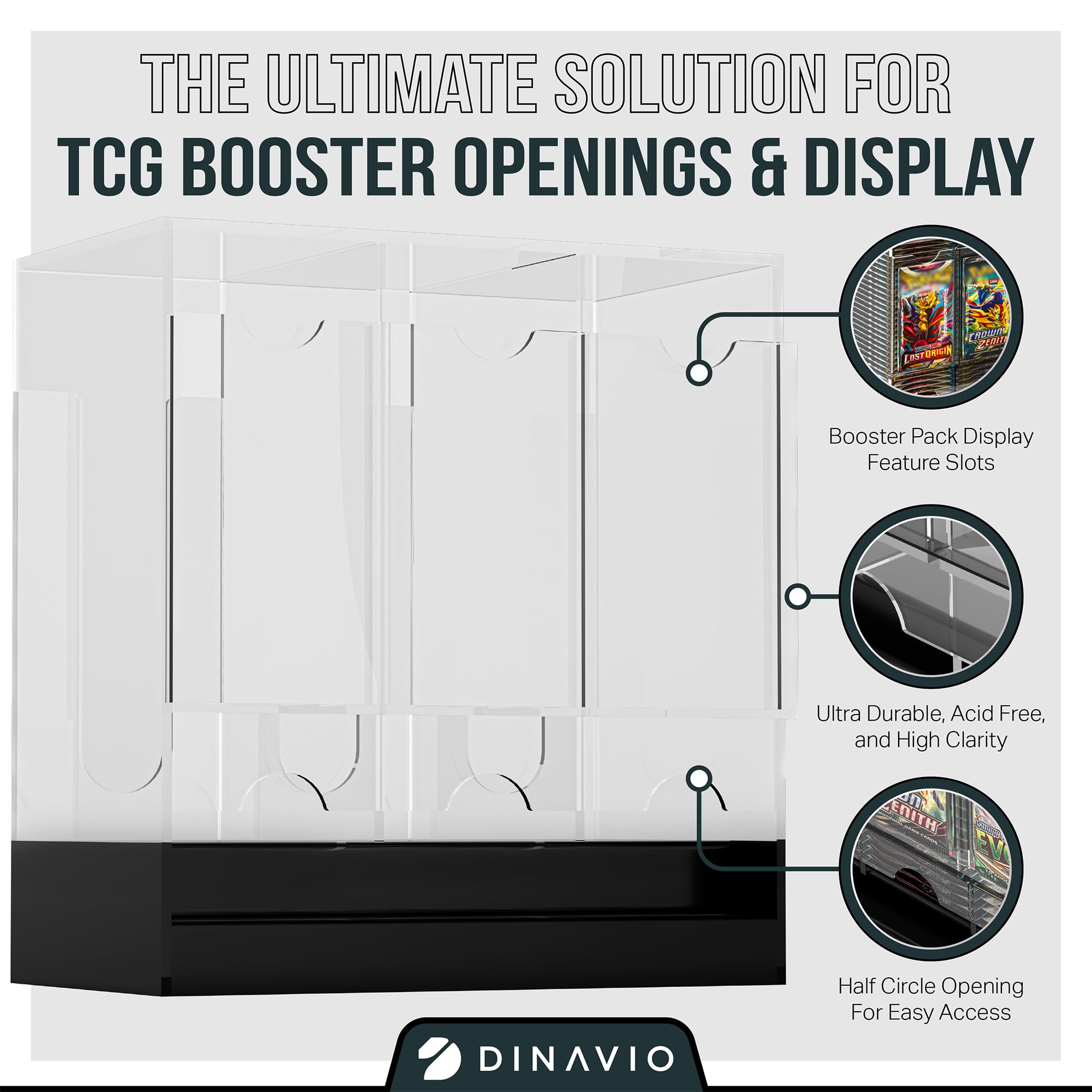 Dinavio Crafthouse 4mm acrylic construction protects booster packs