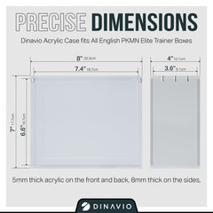 Dinavio Crafthouse crystal-clear acrylic protects Elite Trainer Boxes