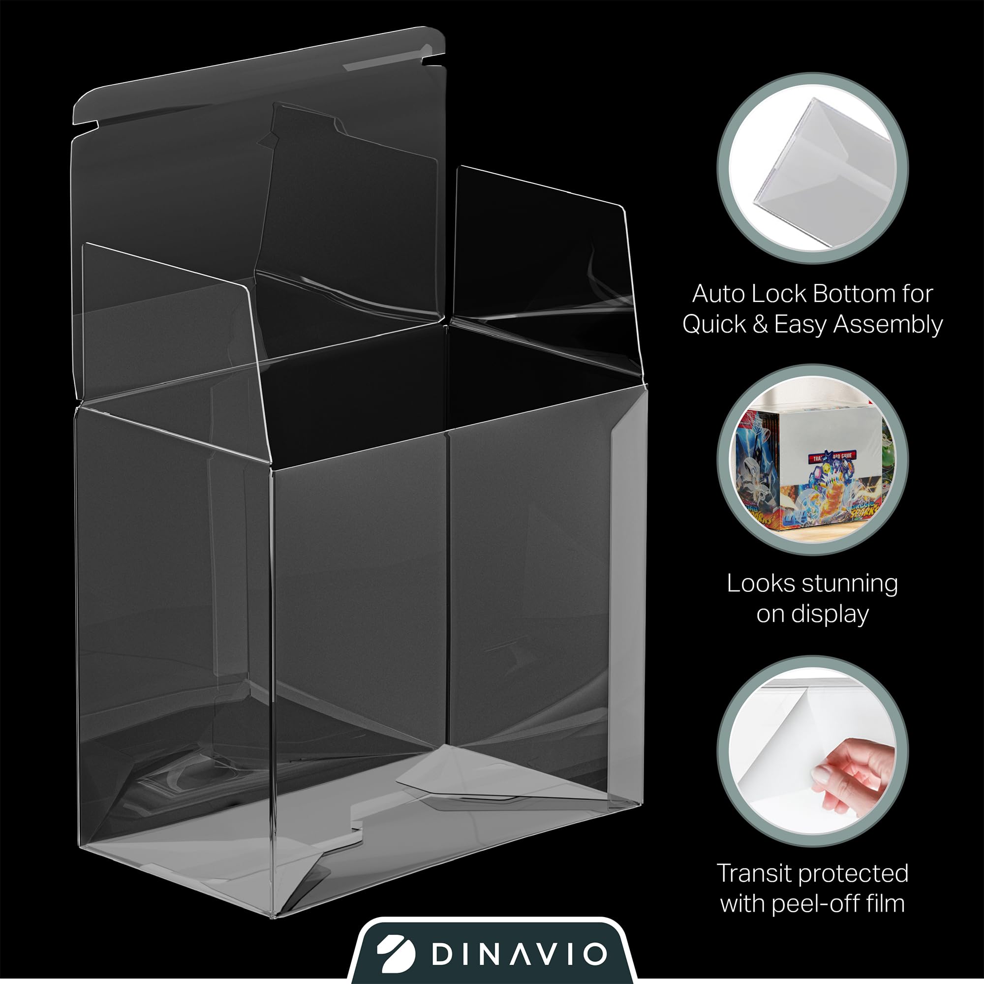 Peel-off film delivers pristine clarity during setup.