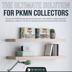 Dinavio Crafthouse PKMN Booster Box Case offers crystal-clear visibility without distortion.