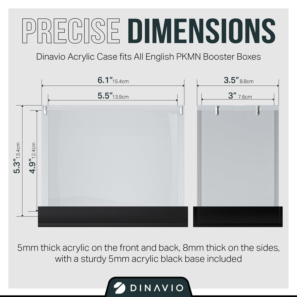 Dinavio Crafthouse PKMN Booster Box Case solid black base adds stability.