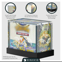 Dinavio Crafthouse PKMN Booster Box Case interior dimensions shown for snug fit.