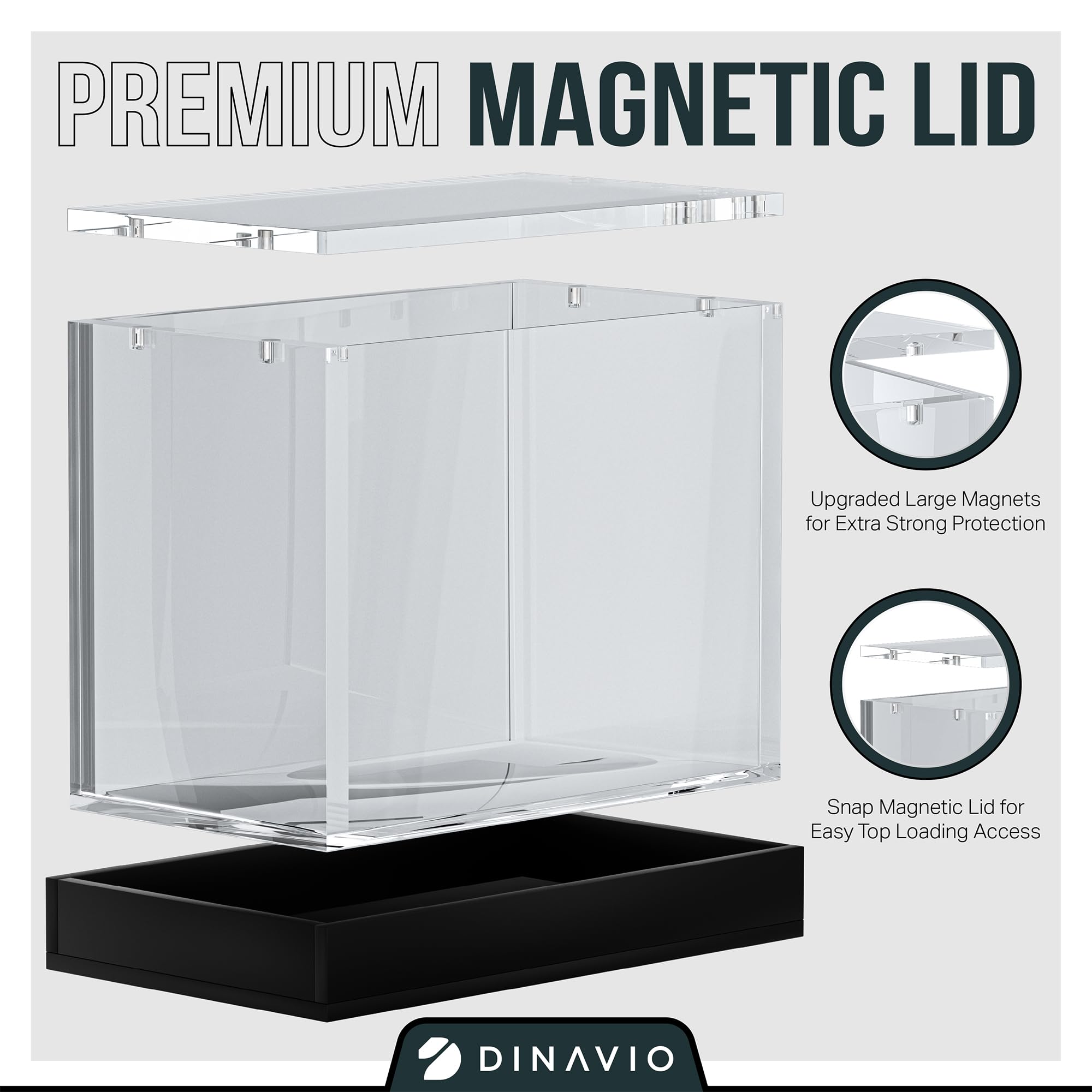 Dinavio Crafthouse PKMN Booster Box Case crystal-clear visibility highlights colors.