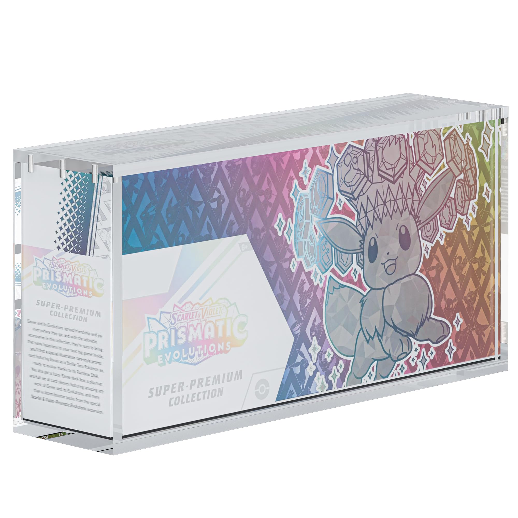 Dinavio Crafthouse Prismatic Evolutions case; magnetic lid for secure, easy access.
