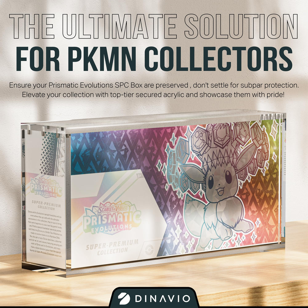 Dinavio Crafthouse Prismatic Evolutions case; UV protection guards colors.