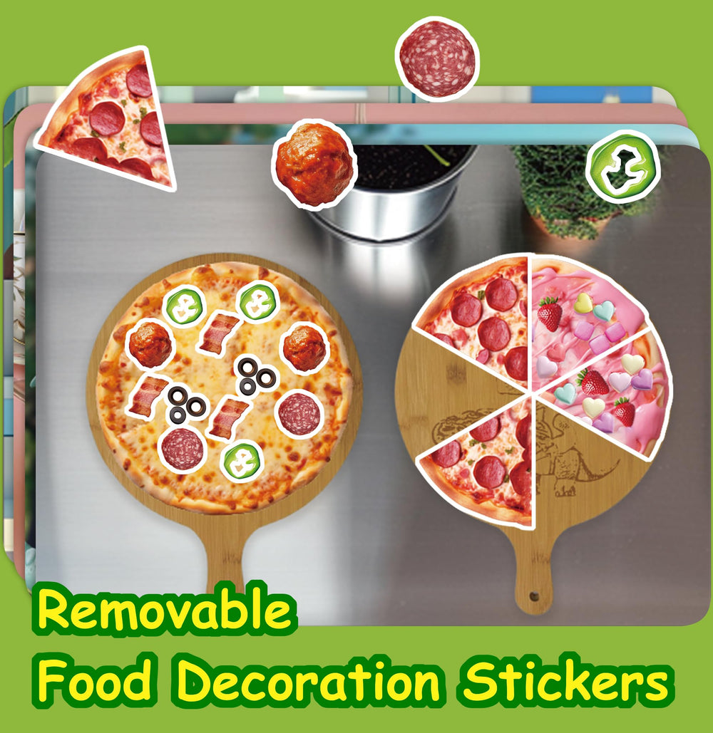 Dino Fun face stickers for decorating and drama-free play.
