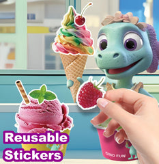 Dino Fun travel-friendly compact size ideal for car trips.
