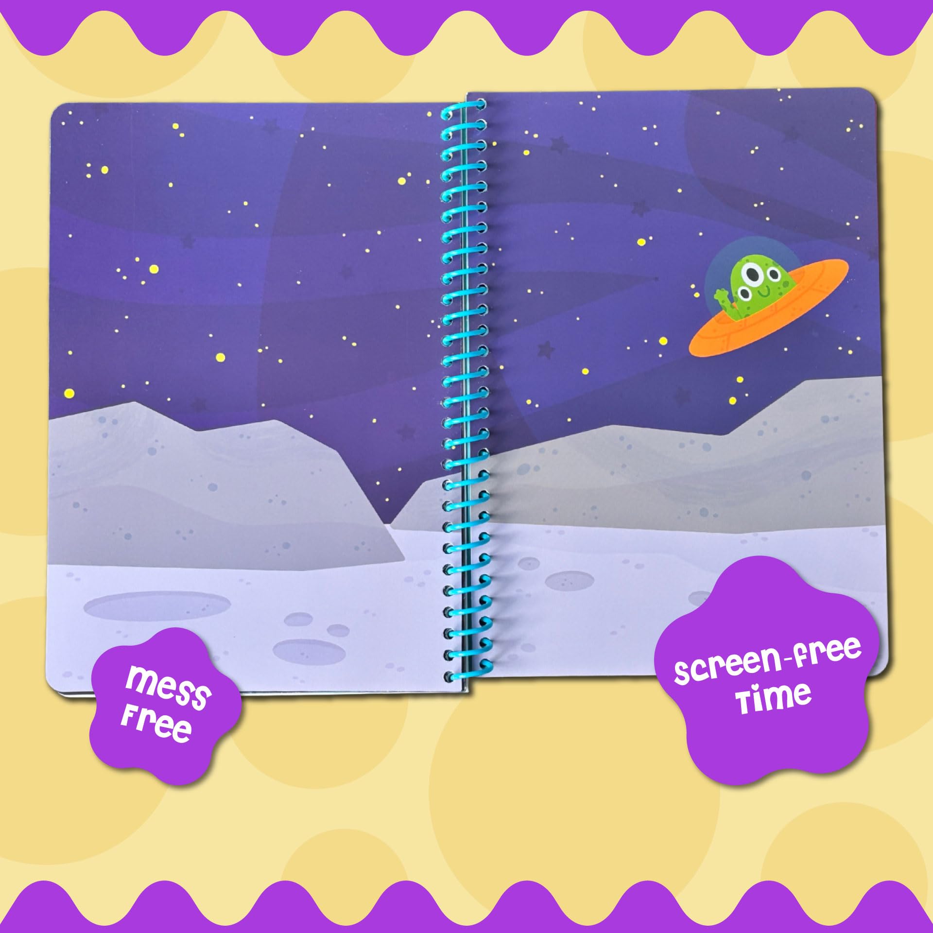DINO MINI Stick4Ever jelly stickers scene pages showing 7 engaging backdrops for creativity.