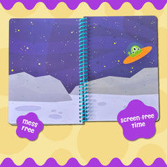 DINO MINI Stick4Ever jelly stickers scene pages showing 7 engaging backdrops for creativity.