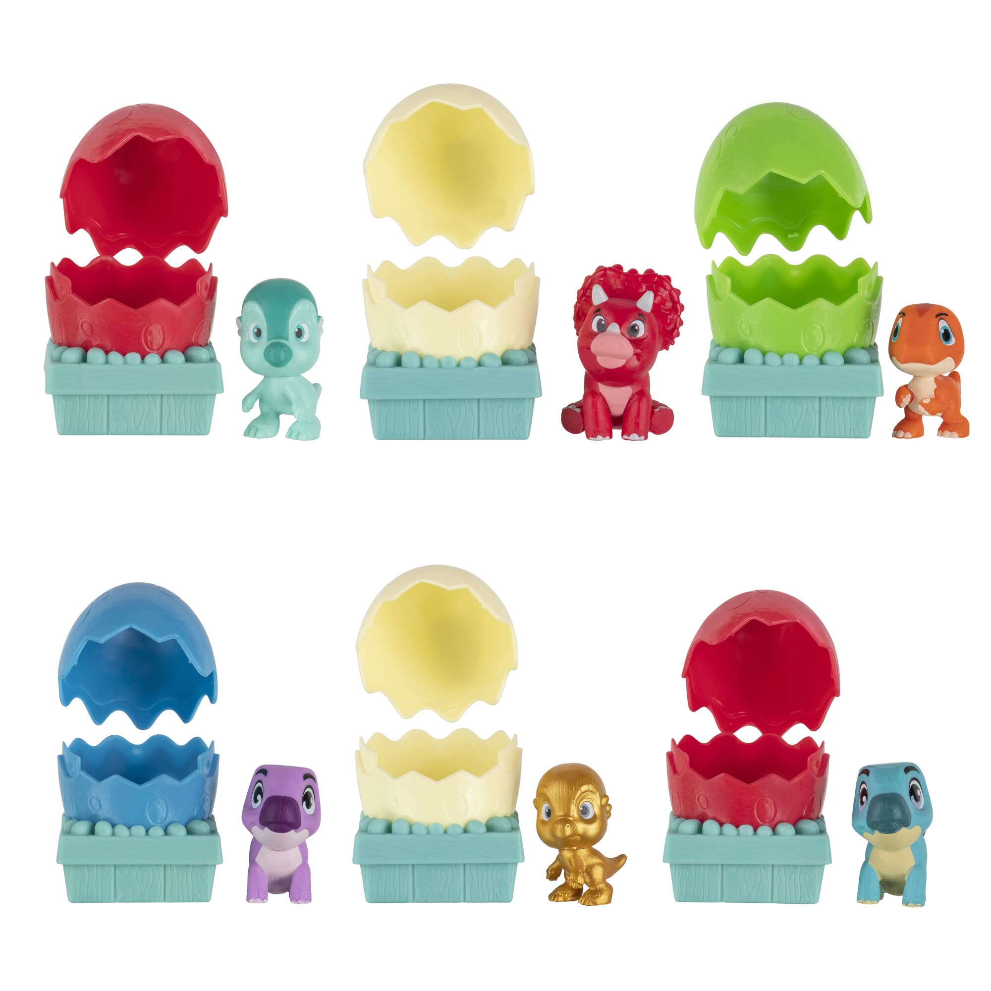 Dino Ranch 6-pack Dino-Mite blind eggs ready for unboxing and imaginative play
