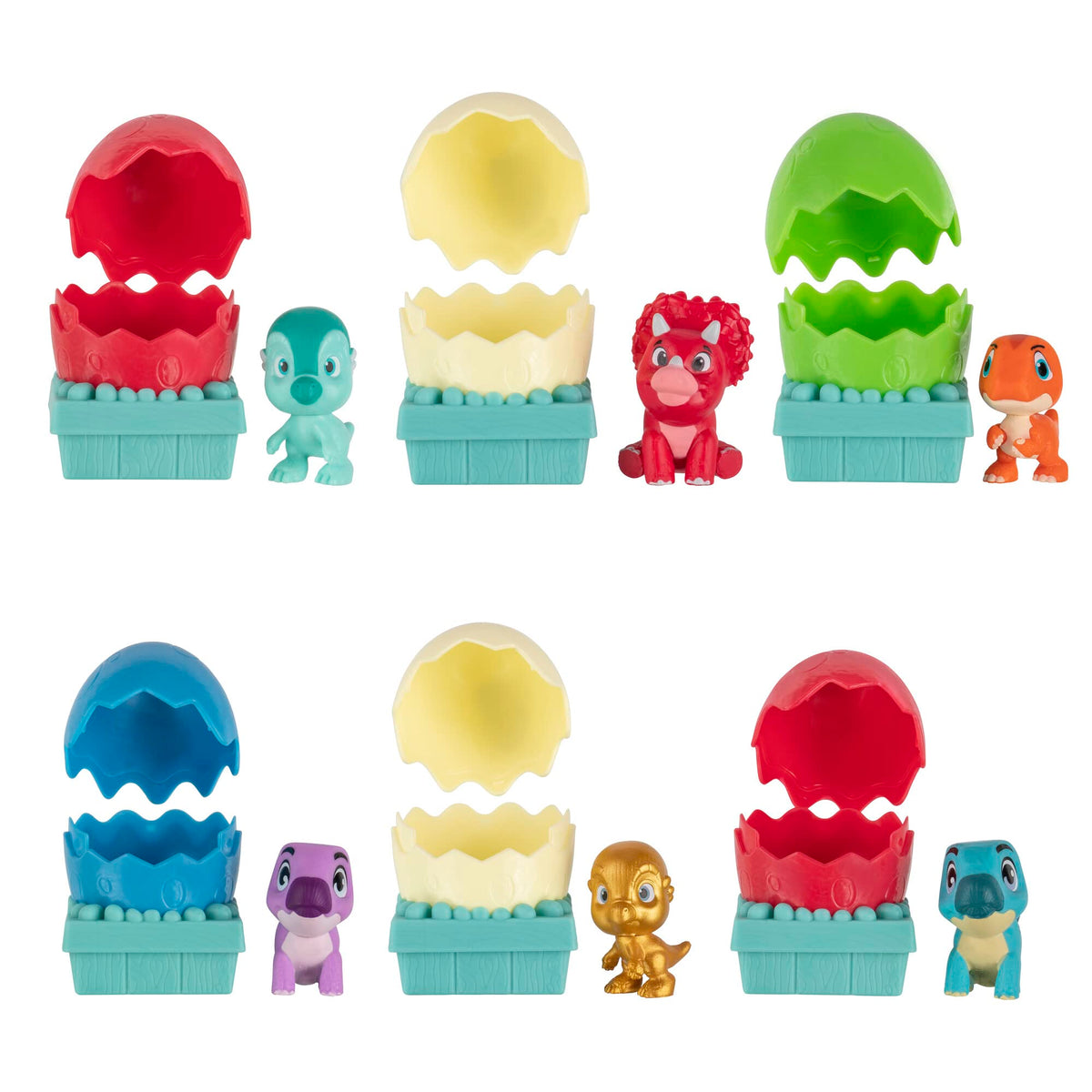 Dino Ranch 6-pack Dino-Mite blind eggs ready for unboxing and imaginative play