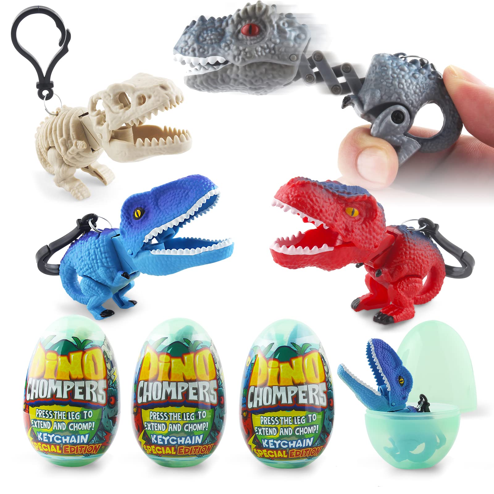 DINOBROS Easter egg with dinosaur toys for interactive Easter play and gifting