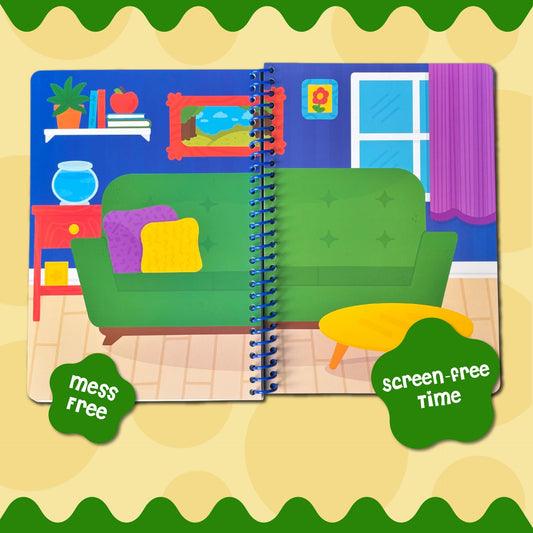 Dino Mini Stick4Ever Jelly stickers 50-pack reusable and washable for busy kids.