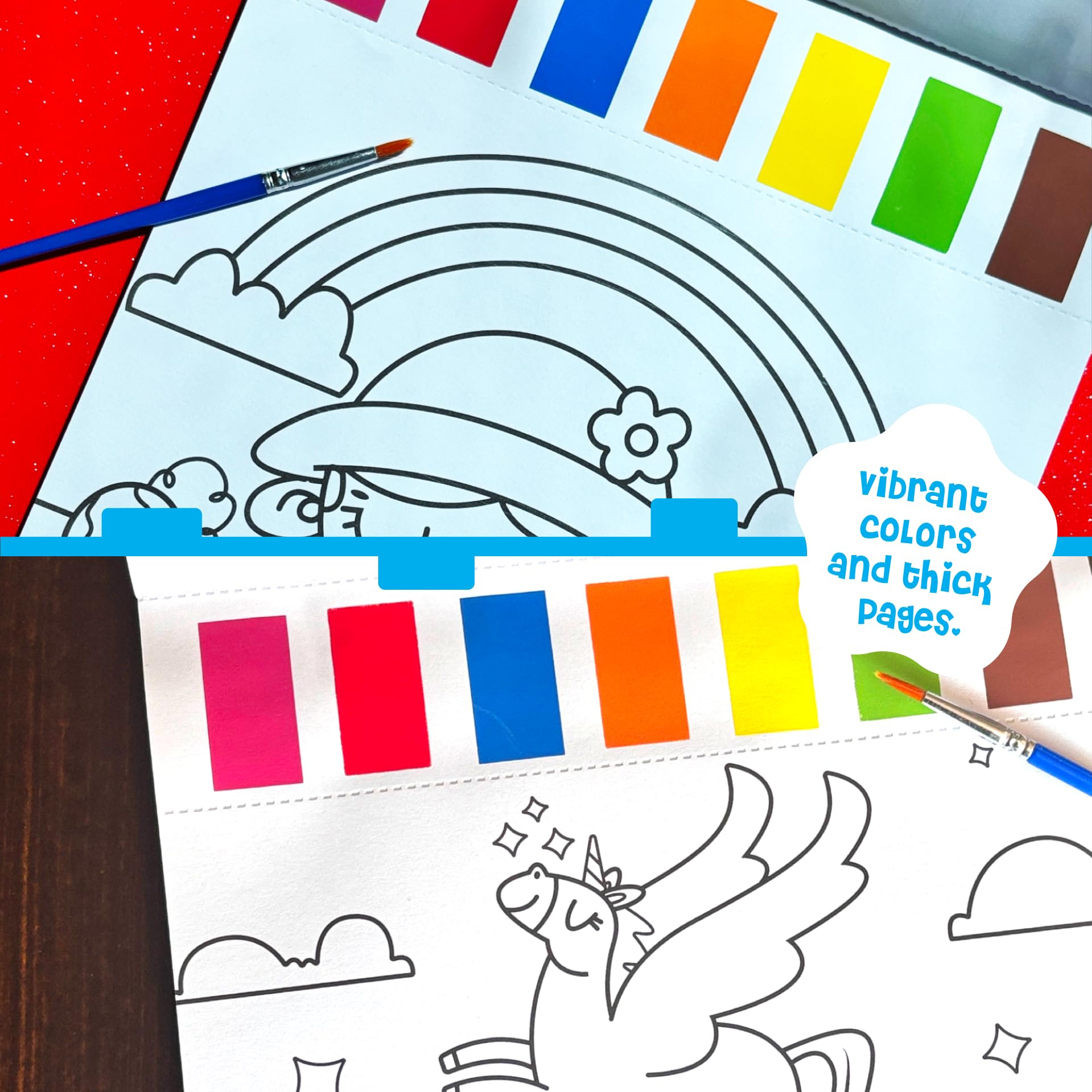 DINO MINI Watercolor travel kit for on-the-go art