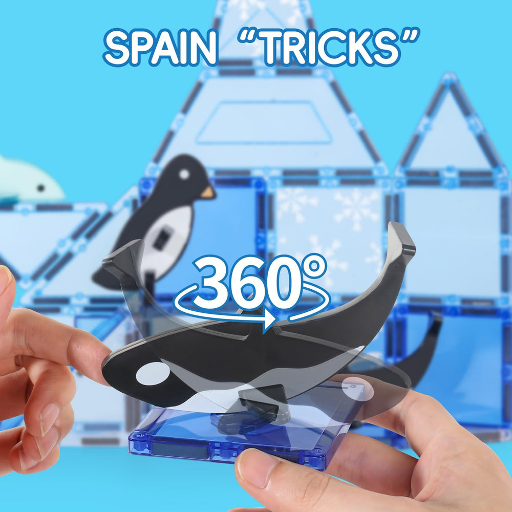 Diophso Arctic Tiles Orca figure sparks curiosity and STEM exploration.