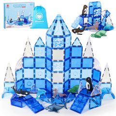Diophso Arctic Tiles Shark figure for imaginative play and fine motor skills.