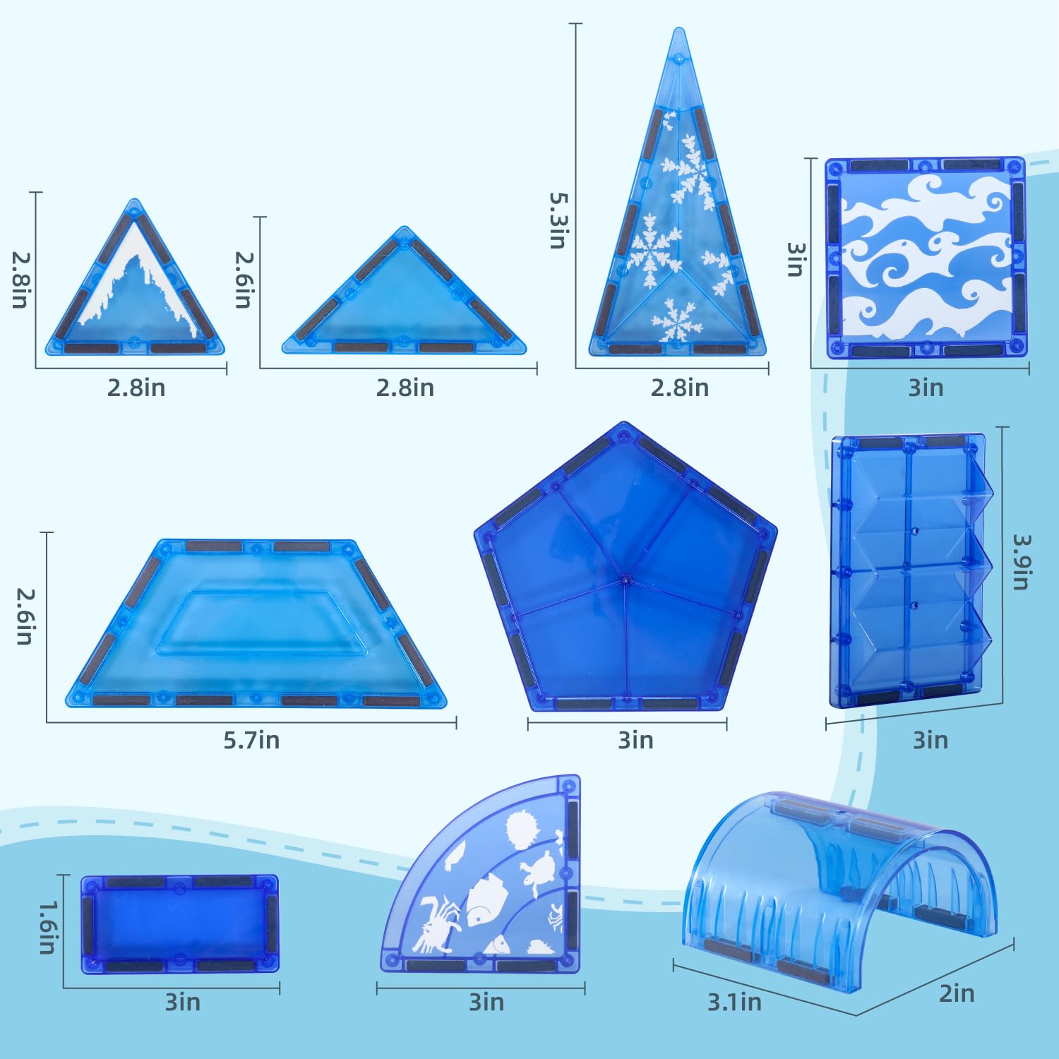 Diophso Arctic Tiles waterproof idea book supports guided learning.
