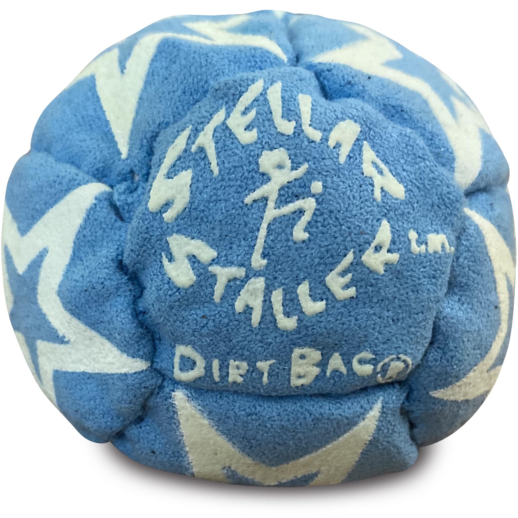 DIRTBAG footbags shown with bright colors and easy care