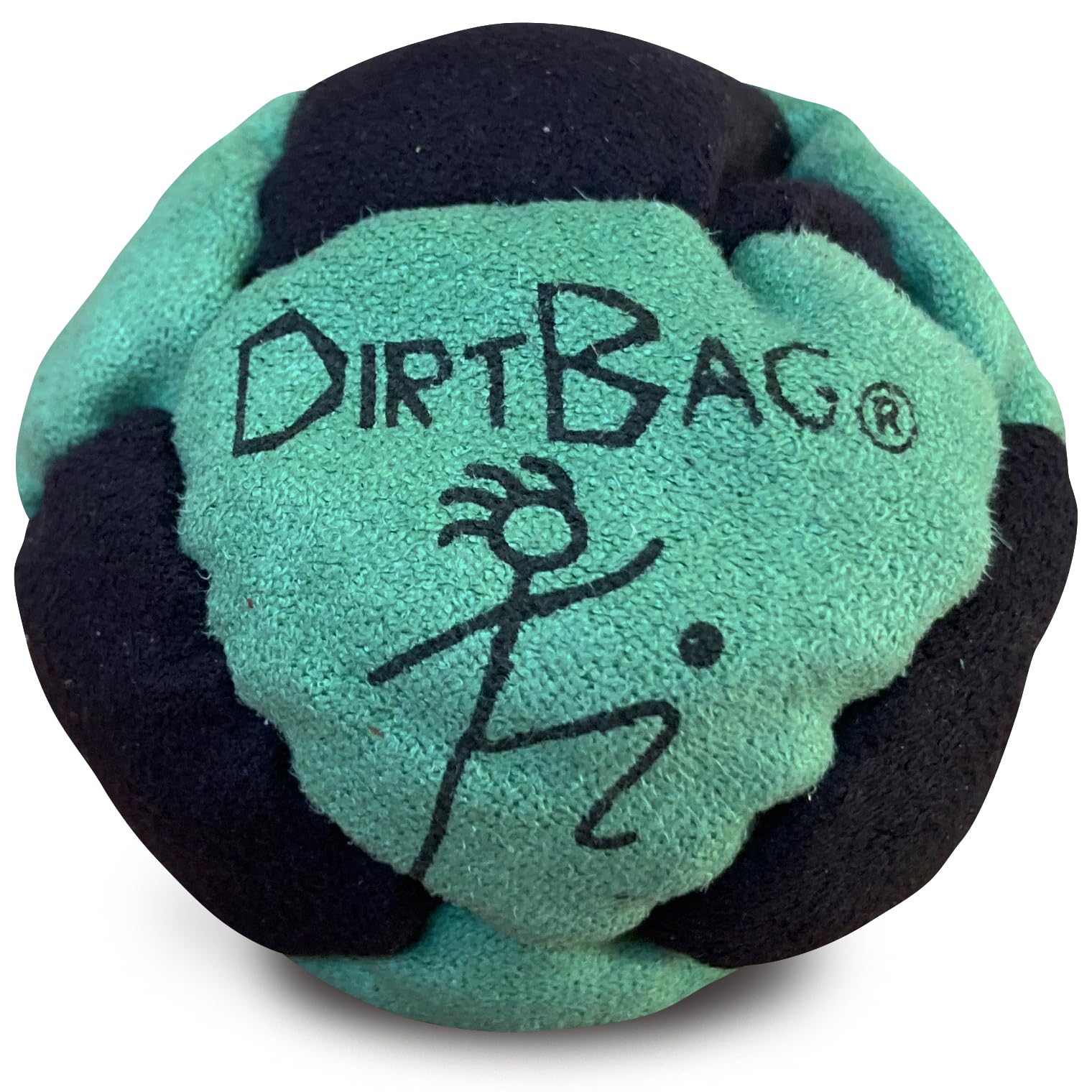 DIRTBAG handmade footbags with vibrant colors and durable construction