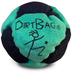 DIRTBAG handmade footbags with vibrant colors and durable construction