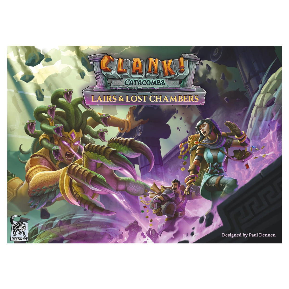 Dire Wolf Clank Catacombs: Lairs and Lost Chambers image—spot new lairs and dramatic dungeon exploration