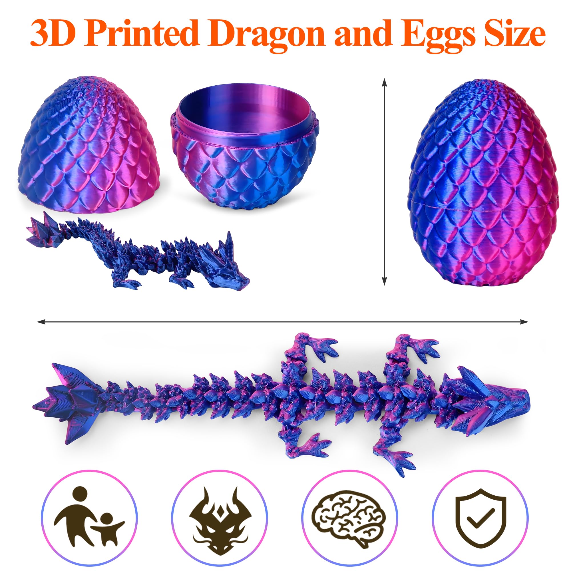 DIRMXRY colorful dragon decor, eye-catching addition to bedrooms or classrooms.