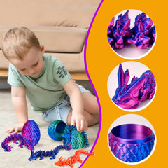 DIRMXRY mini dragon toys, perfect stocking stuffers for kids and teens.