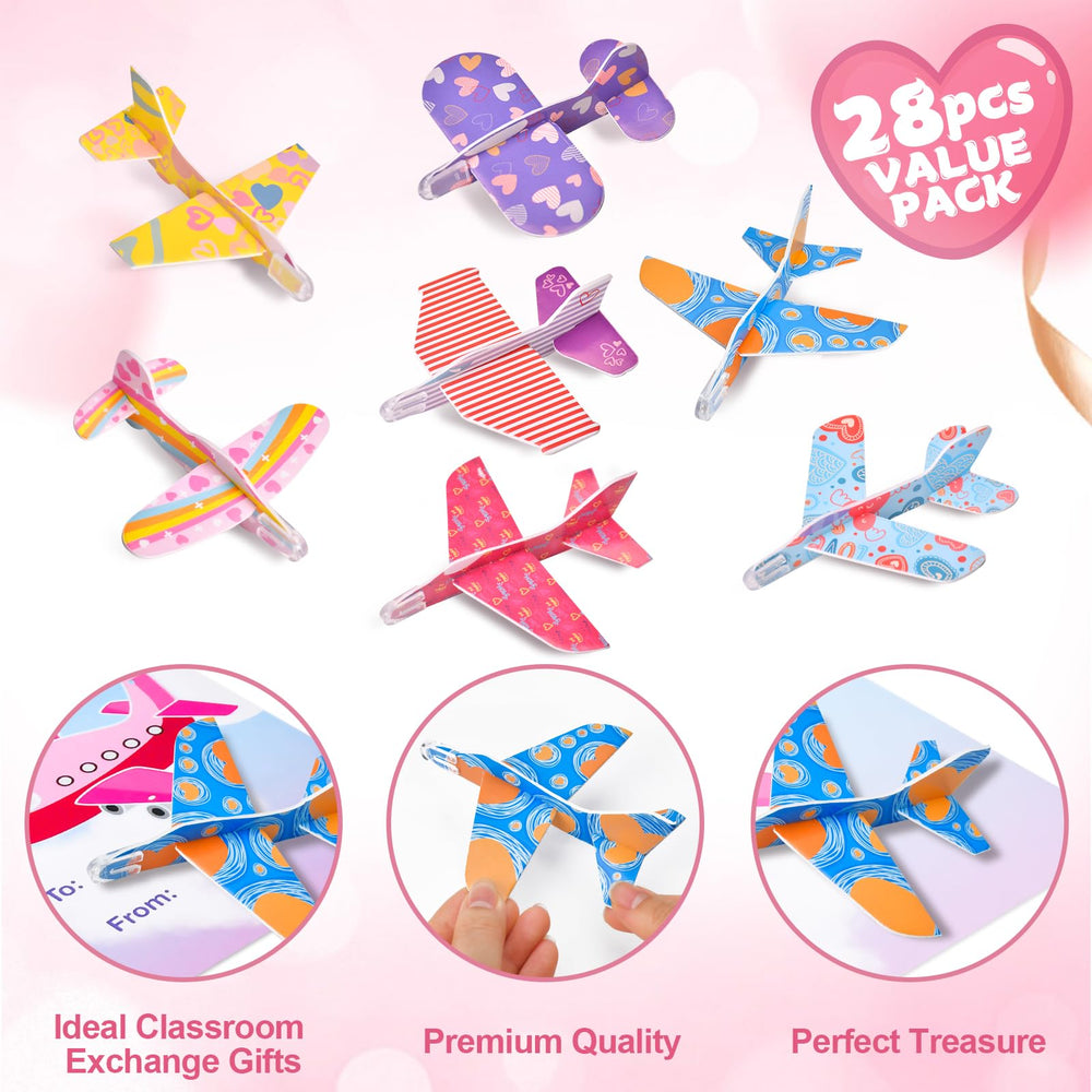 DIRMXRY colorful foam airplanes offer color options for kids.