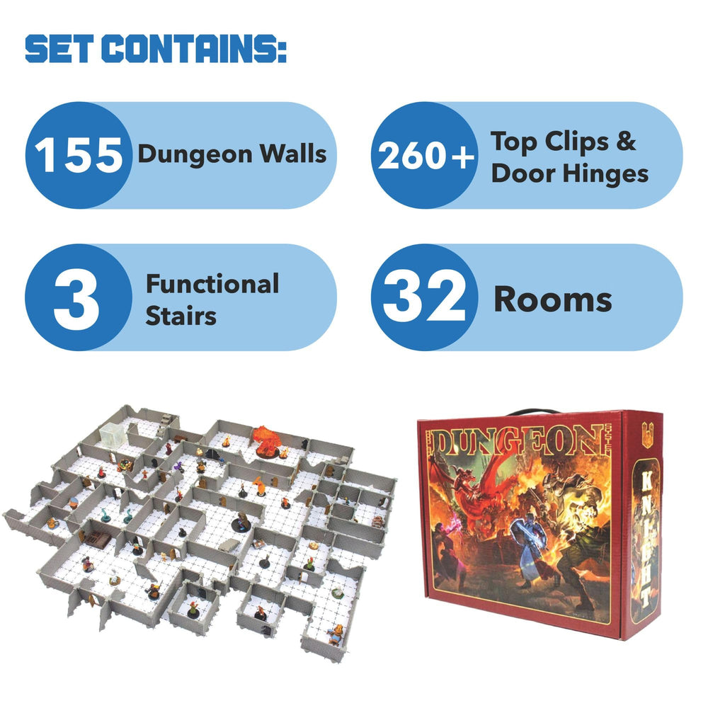 Dirt Cheap Dungeons Knight Dungon Set stair-piece adds vertical variety for compact tables.