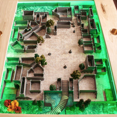 Dirt Cheap Dungeons Knight Dungon Set textured-parts offer tactile, ready-to-paint surfaces.