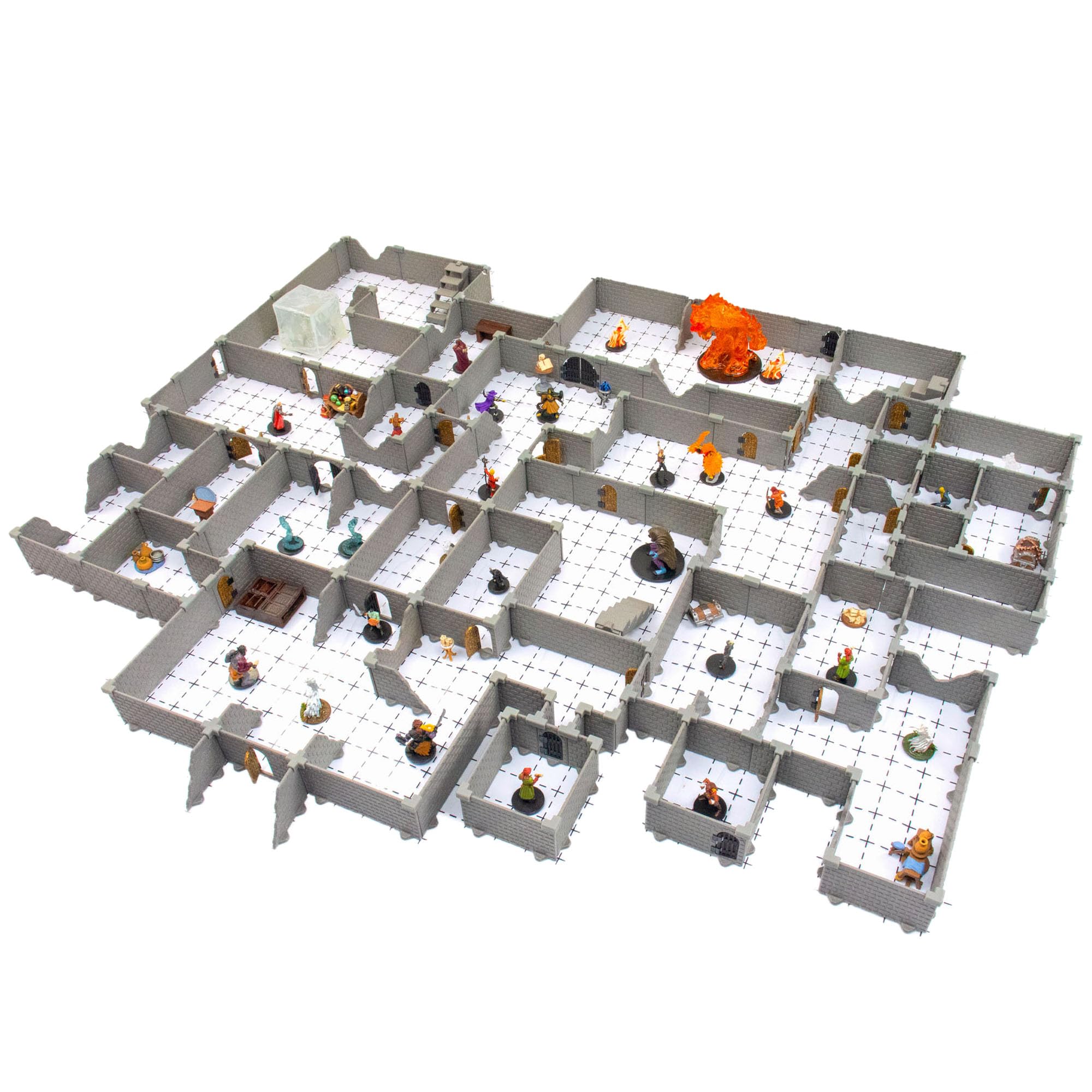 Dirt Cheap Dungeons Knight Dungon Set wall-section for scalable dungeon layouts.
