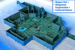 Dirt Cheap Dungeons Rogue Dungeon Set carrying case for easy transport.